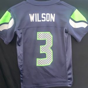 Youth Russell Wilson #3 NFL Team Apparel, Seattle Seahawks Jersey Sz. Small (8)